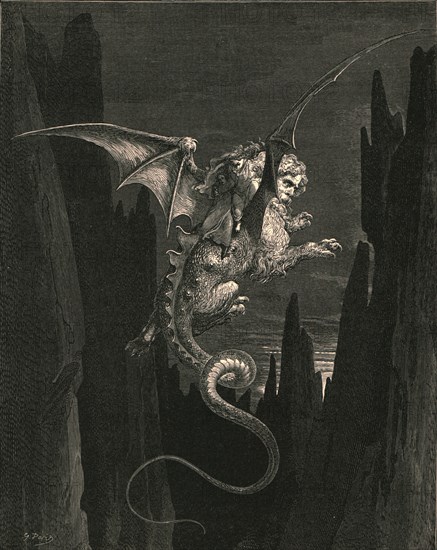 New terror I conceived at the steep plunge', c1890.