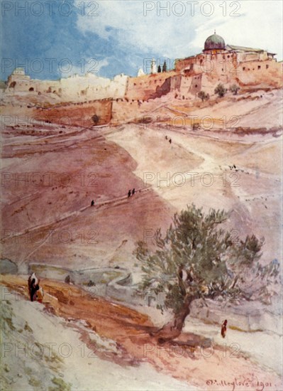 South Wall of Jerusalem from the North End of the Village of Siloam', 1902.