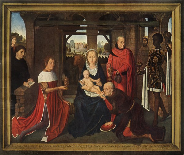 Central panel from triptych the 'Adoration of the Magi', 1479-1480.