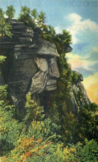 Caesar's Head, Altitude 3,227 Feet, Highest Point in South Carolina', 1942.