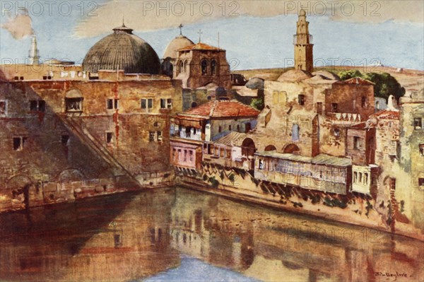 Jerusalem.- The Pool of Hezekiah', 1902.