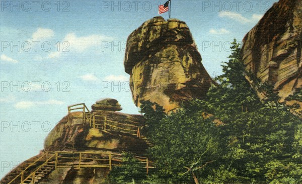 Chimney Rock and Rock Pile, Western North Carolina', 1942.
