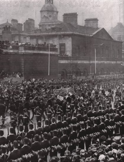 Funeral procession of King Edward VII, Whitehall, London, 20 May 1910.