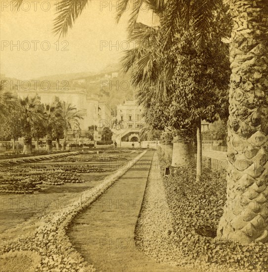 Monte Carlo, looking from the Casino', 1897.