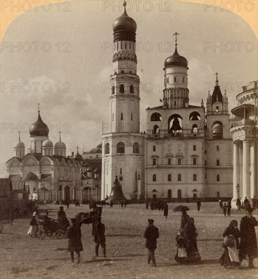 Tower of Ivan the Great and Cathedral of the Archangel Michael, Kremlin, Moscow, Russia', 1898.