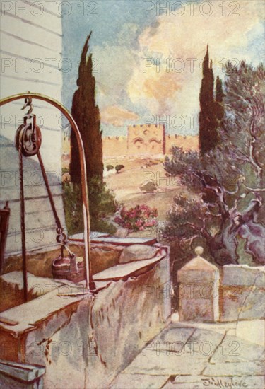 The Golden or Beautiful Gate from the Garden of Gethsemane', 1902.