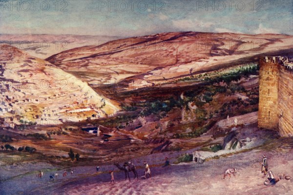 Meeting of the Valleys of Hinnom and Jehoshaphat, from the Eastern Walls of Zion', 1902.