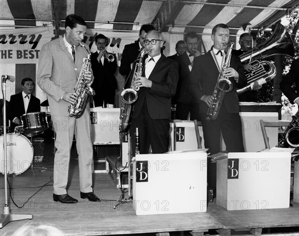 John Dankworth, Vic Ash and Art Ellefson, West Wickham, Kent, 1964.