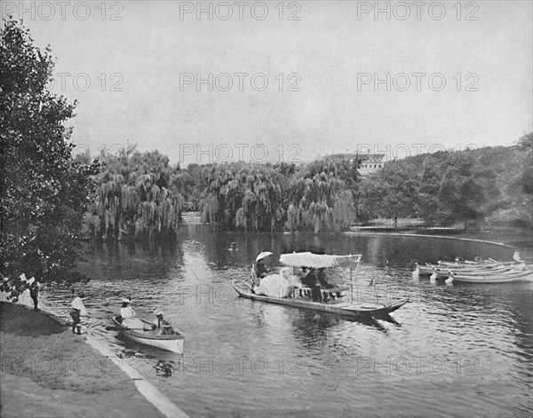 Public Garden and Lake, Boston', c1897.