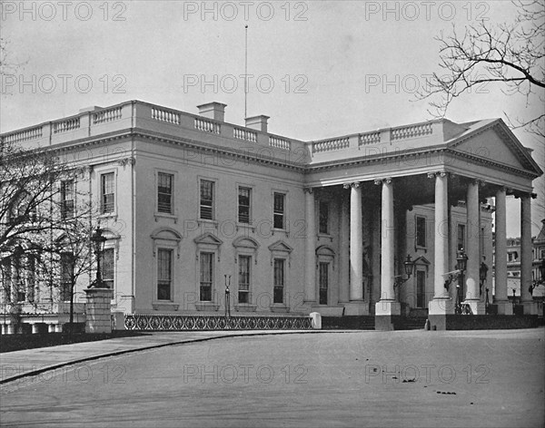 The White House, Washington D.C.', c1897.