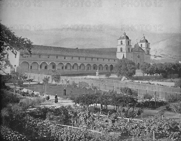 Santa Barbara Mission, California', c1897.