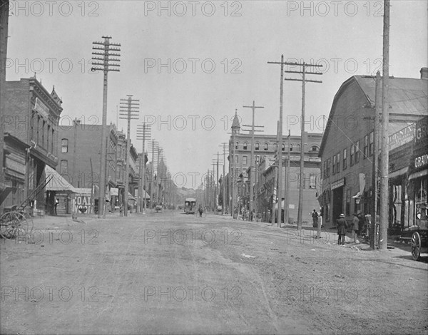 Main Street, Butte City, Montana', c1897.