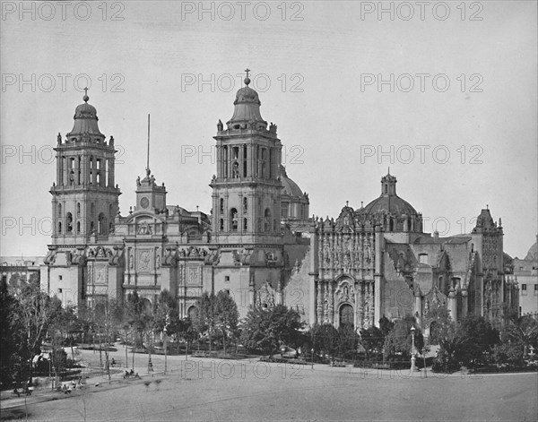 The Cathedral, City of Mexico', c1897.