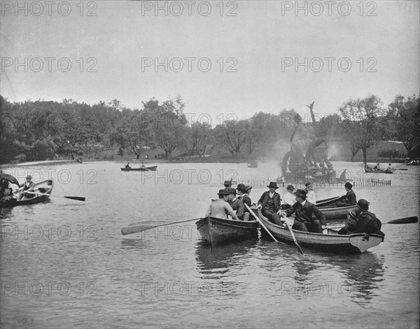 Lake in Wade Park, Cleveland, Ohio', c1897.