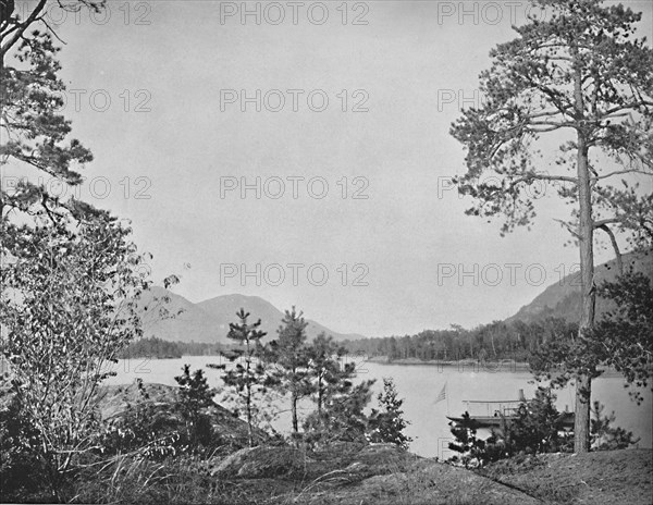 Shelving Rock Mountain, Lake George, New York', c1897.