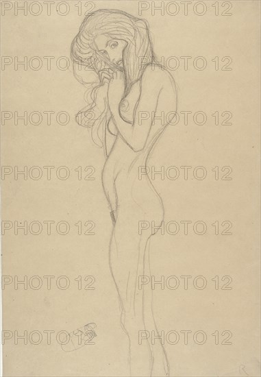 Standing Female Nude (Study for The Beethoven Frieze), 1901.