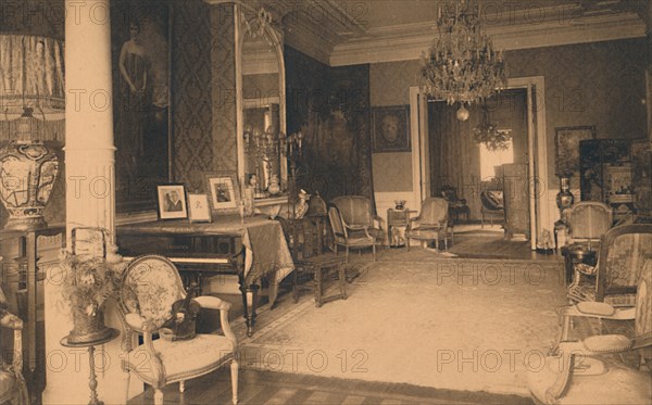 Louis XVI Room at the Cuban Embassy in Brussels, Belgium, 1927.