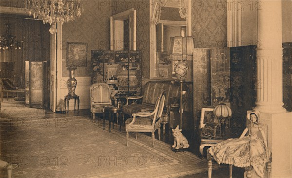 Louis XVI Room at the Cuban Embassy in Brussels, Belgium, 1927.