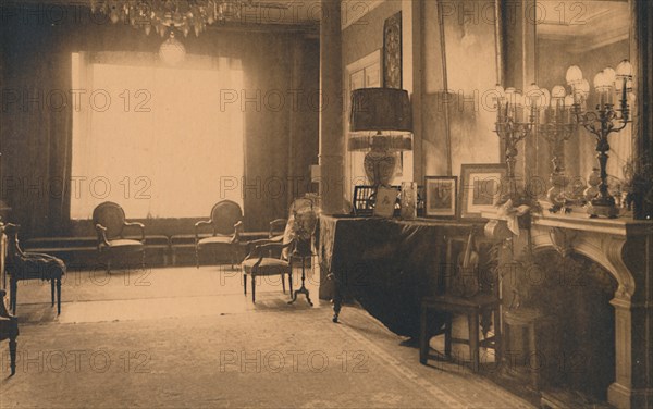 Louis XVI Room at the Cuban Embassy in Brussels, Belgium, 1927.