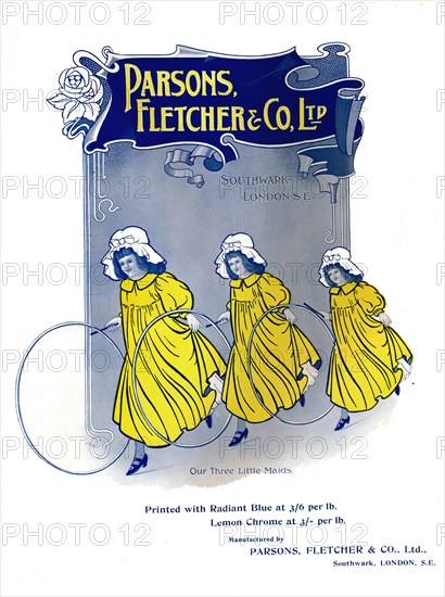 Our Three Little Maids - Parsons, Fletcher & Co. Ltd advertisement', 1909.