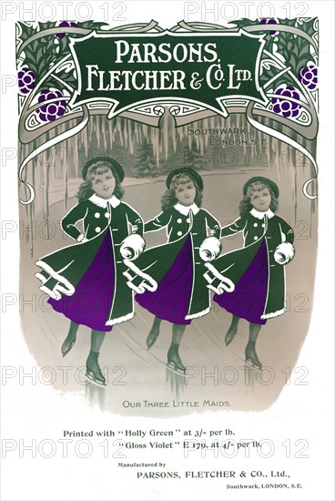 Our Three Little Maids - Parsons, Fletcher & Co. Ltd advertisement', 1909.