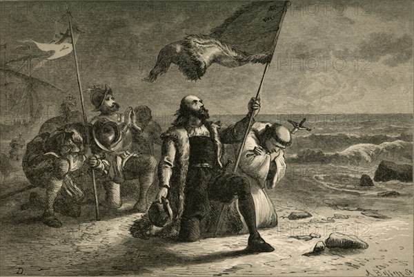 The Landing of Columbus', (1877).
