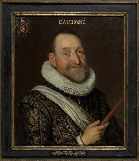 Portrait of Théodore Agrippa, chevalier d'Aubigné (1552-1630), First third of 17th cen..