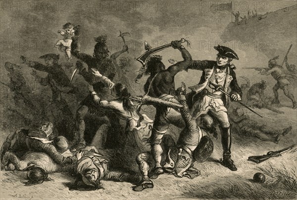 Montcalm Trying To Stop The Massacre', (1877).