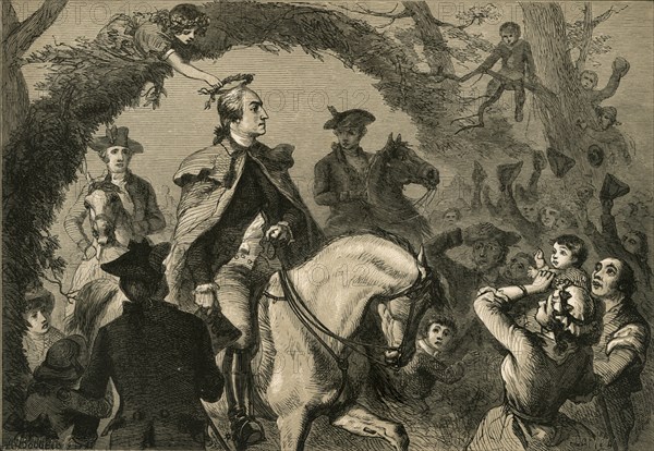 Angelica Peale Crowning Washington', (1877).