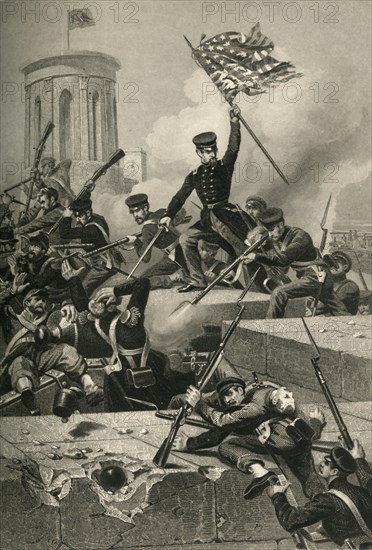 Storming of Chapultepec', (1878).