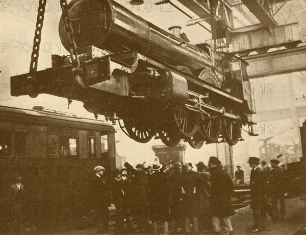 A Great Western "Knight" Mounted For The Inspection Of Public School Boys Visiting Swindon', c1930.