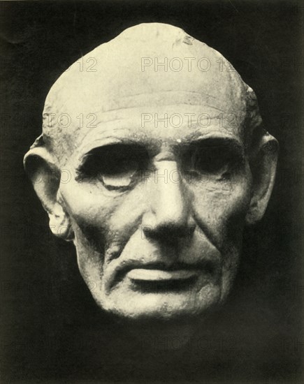 Life mask of Abraham Lincoln, 1860, (1930).
