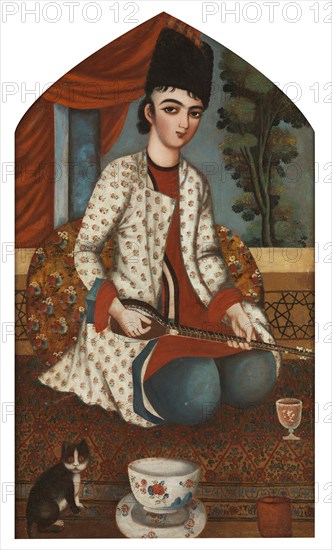 Sitar player, c. 1830-1840.