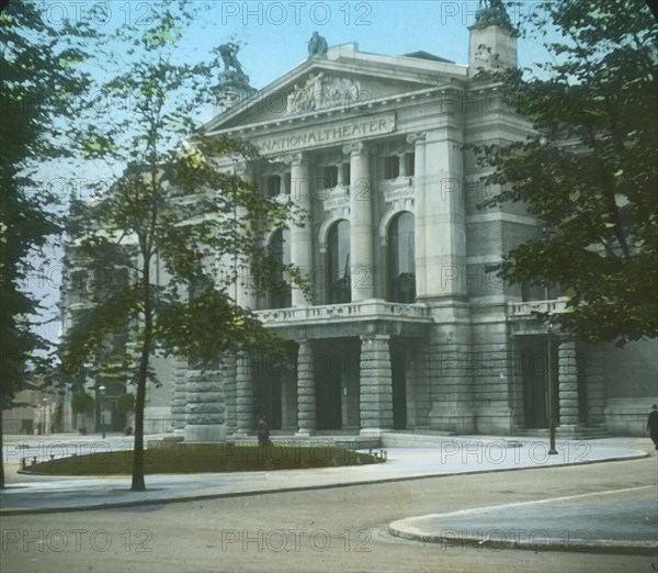 The National Theatre, Christiania, (Oslo), Norway, late 19th-early 20th century.