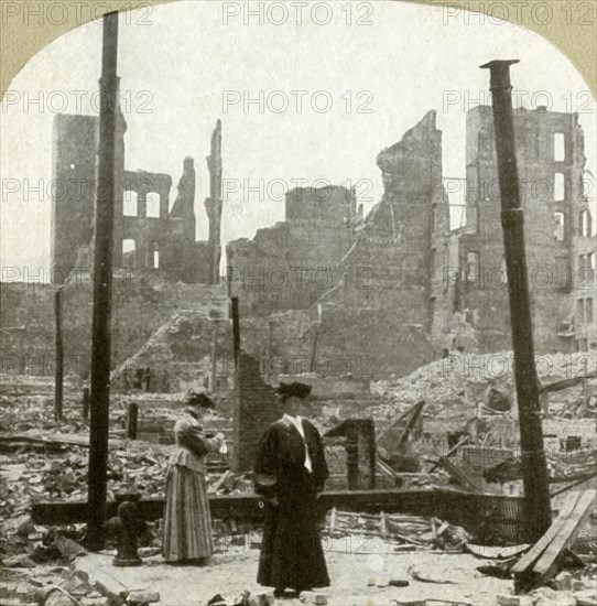 Looking northeast from corner Ellis and Powell Sts', 1906.