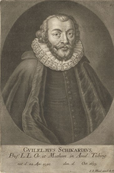 Portrait of Wilhelm Schickard (1592-1635).