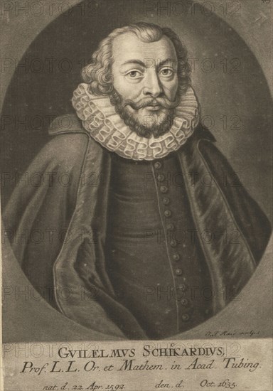 Portrait of Wilhelm Schickard (1592-1635).