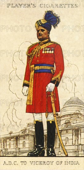 Aide-De-Camp to the Viceroy of India', 1936.