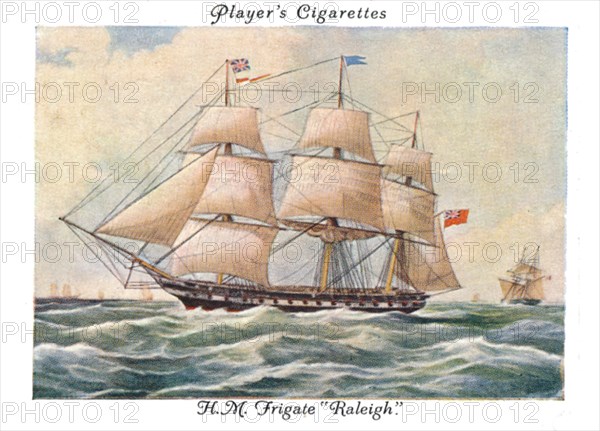 H.M.Frigate "Raleigh", 1936.