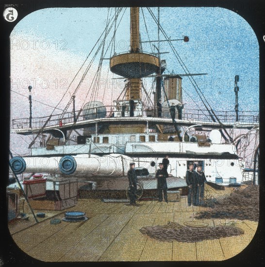 After Barbette -- H.M.S. Revenger', c1900.