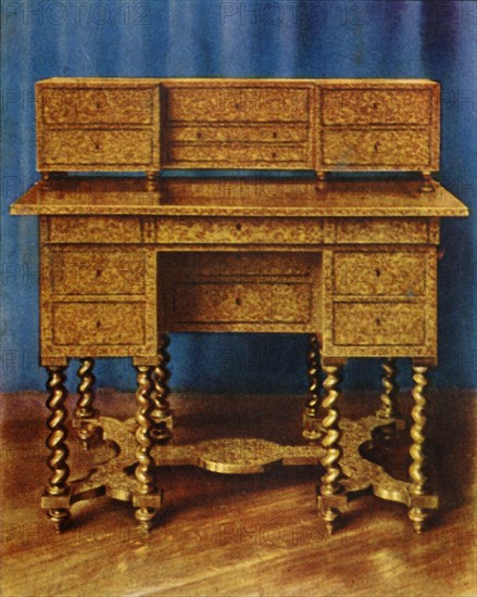 Marquetry Writing Table of King William III', 1938.