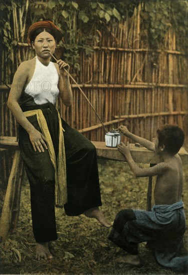 Femme Fumant De L'Opium', (Woman Smoking Opium), 1900.