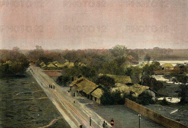 Un Village Tonkinois', (Village in Tonkin), 1900.