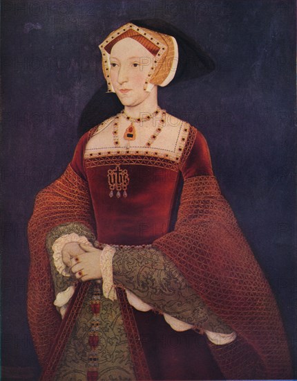 Portrait of Jane Seymour by Holbein', 1536, (1936).