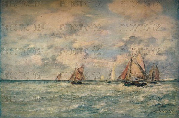 Sortie Des Barques A Trouville', 1895, (1920).