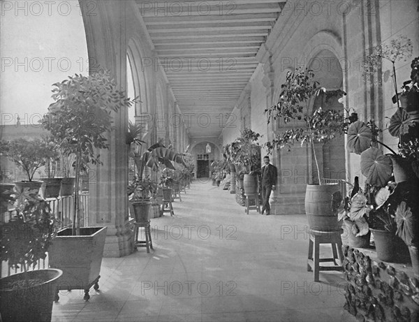 Gallery of the School of LA Paz (Vizeainas), City of Mexico', c1897.