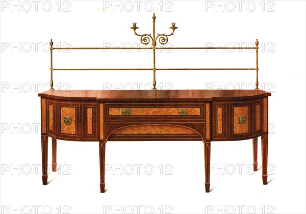 Satinwood and Mahogany Sideboard, 1907 (1908).