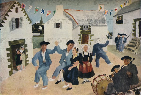 Dancing Sailors, Brittany by Christopher Woods', 1930, (1936).