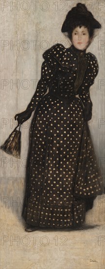 Woman in a white Polka Dot Dress, 1889.