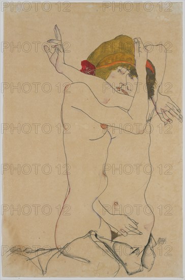 Two Women Embracing , 1913.